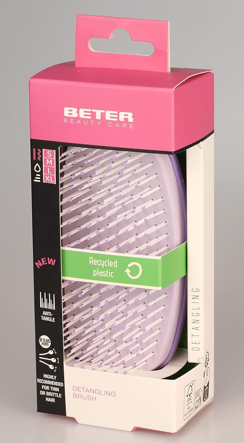 Beter - Detangling and Pulling Hair Brush - Recycled Plastic