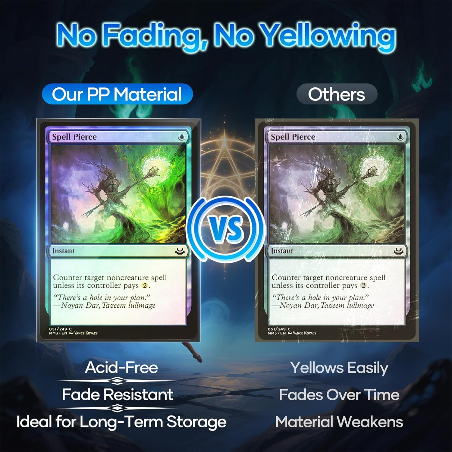 1000 Counts Black Card Sleeves, Matte Card Sleeves Deck Card Protectors, Trading Card Sleeves Fit for MTG, Baseball Cards, Sports Cards, Game Cards image number 2