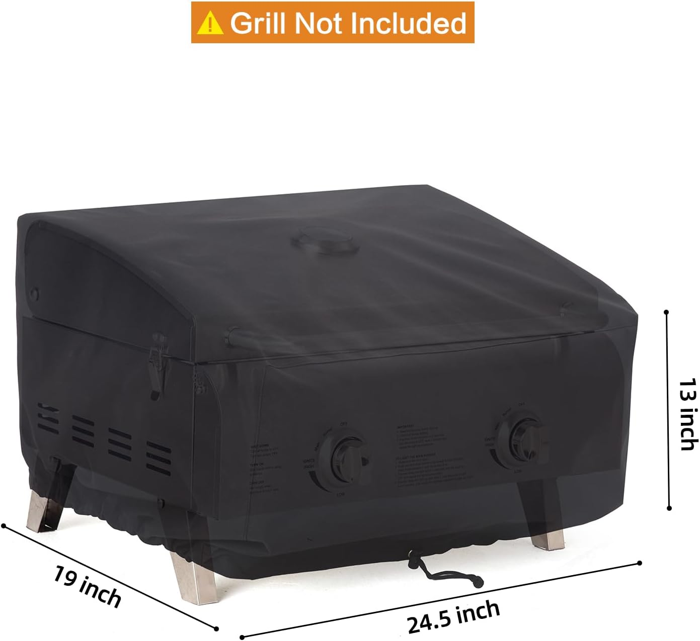 NOELIFE 24 Inch Grill Cover for Royal Gourmet 24" Griddle, Cuisinart CGG-306, Ninja OG751, Pit Boss 75275 & PB336GS and Most 2-Burner Portable Grills image number 1