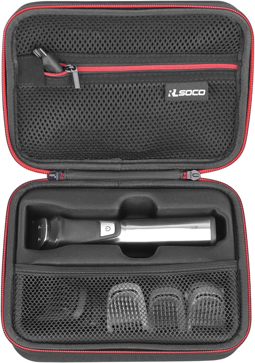 RLSOCO Hard Case for Philips Multigroom Series 7000 Face Body Trimmer - Fits for Philips MG7950/15, Mg7910/49,Mg7770/15,Mg7750/49(Case Only) image number 1