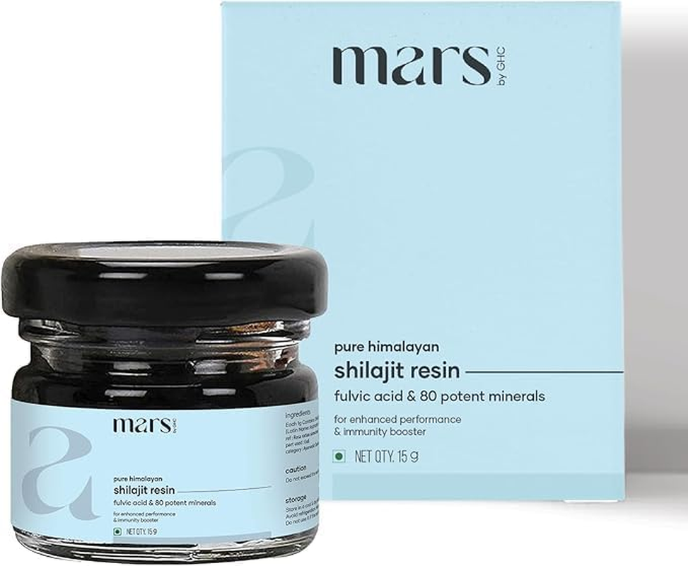 Mars by GHC Pure Himalyan Shilajit Resin (Pack of 2-40G) | High Fulvic Acid Content |Good Health Company image number 1