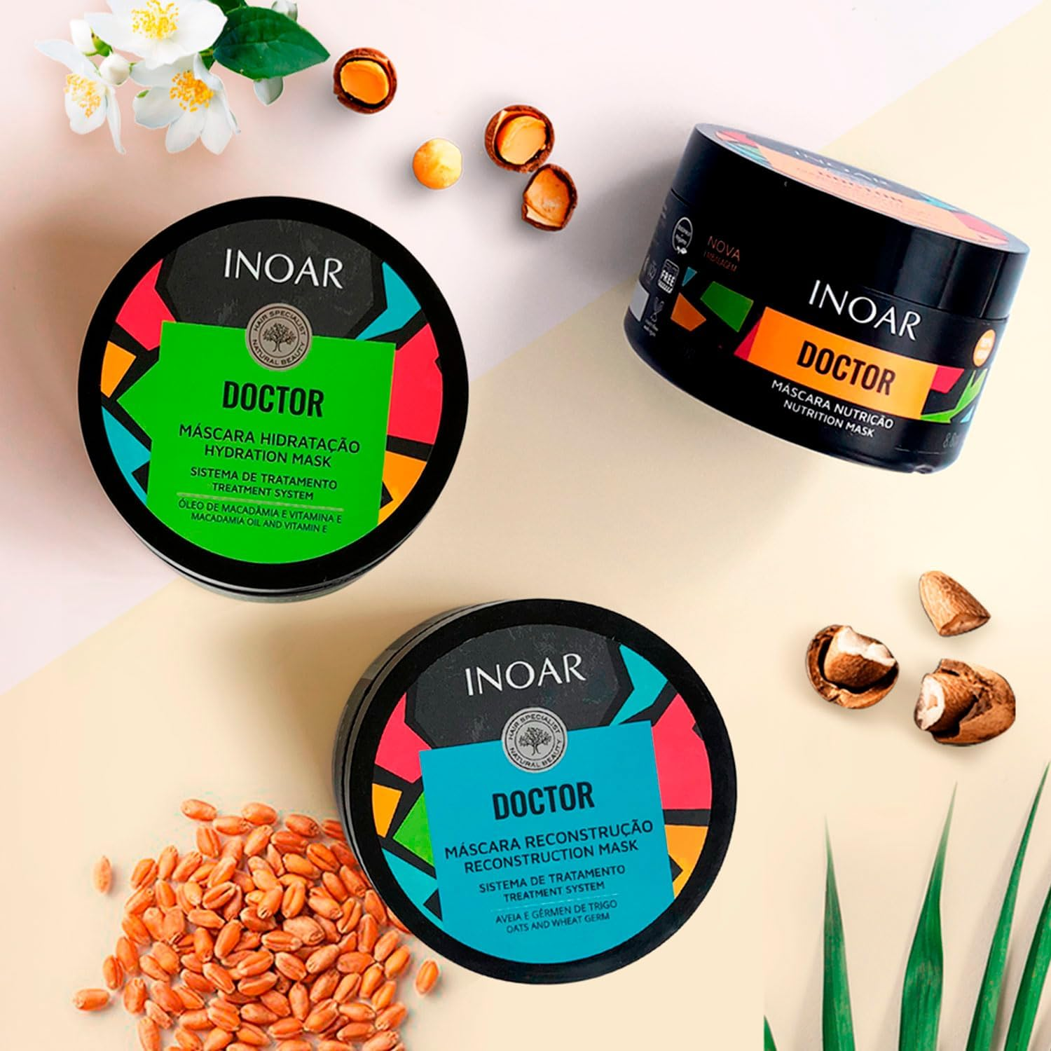 Inoar Doctor Reconstruction Hair Mask 8.8Oz/250G image number 4