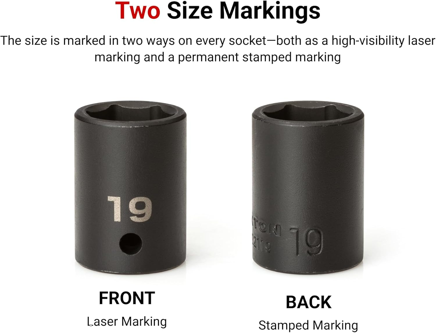 TEKTON 1/2 Inch Drive 6-Point Impact Socket Set, 45-Piece (5/16-1-1/4 In., 8-32Mm) | SID92403 image number 5