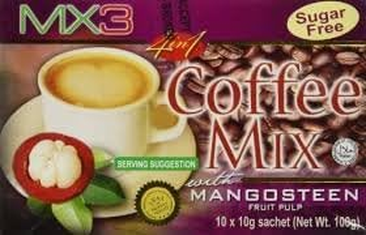 MX3 Mangosteen Coffee Mix (10 Sachets) PACK of 2 image number 1