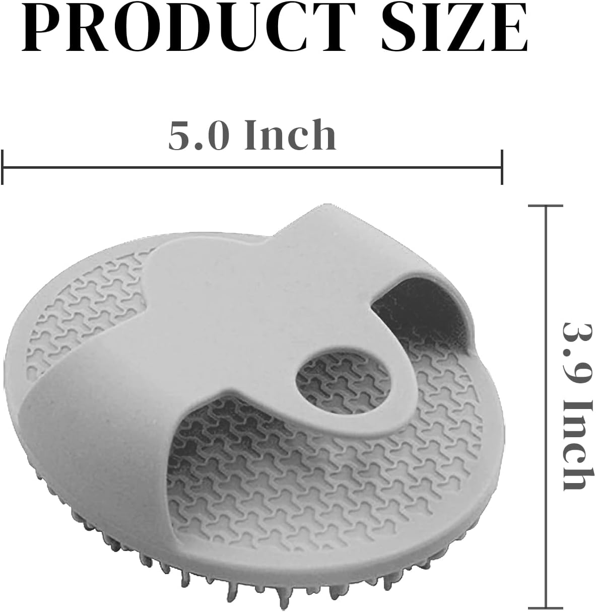 Silicone Body Scrubber, Gentle Exfoliating Body Scrubber Lathers Well Shower Scrubber for Body Silicone Body Brush for Use in Shower - Grey image number 5
