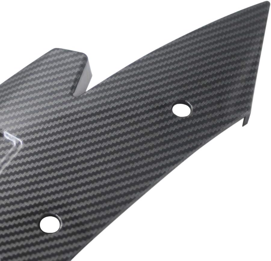 Idain 2PCS Universal Rear Bumper Lip Diffuser Splitter Canard Protector Front Bumper Lip Body Kit Front Bumper Side Skirt Spoiler Splitter (Carbon Fiber) - Carbon Fiber image number 5