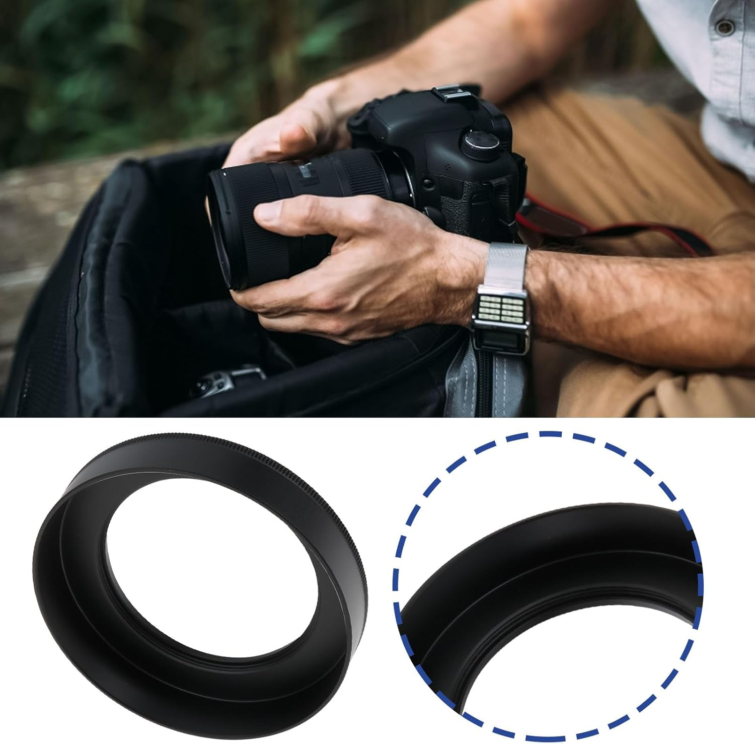 SING F LTD 52 Mm Camera Lens Lens Hood Compatible with Nikkor Z 40Mm F/2 S and Z 28Mm F/2.8 SE image number 1