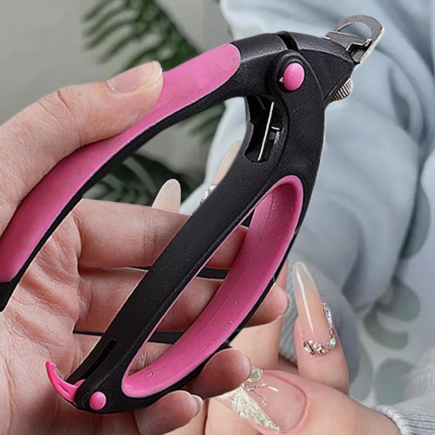 Nail Cutter for Men - Fake Nail Tips Cutter - Stainless Steel Adjustable Trimmer Grooming Tool for Men Women Pet Home Salon Pedicure Care image number 3