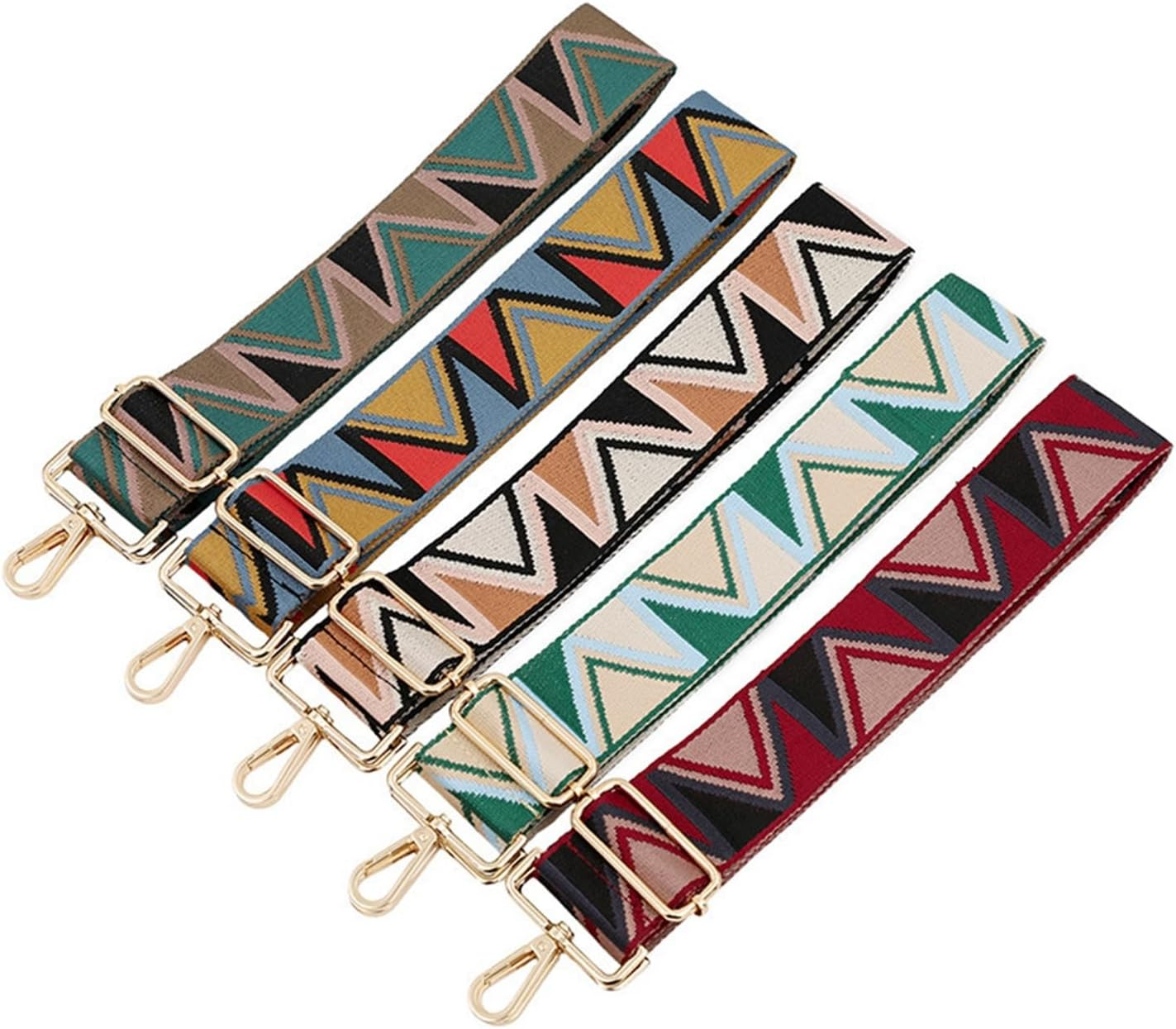 Shoulder Strap Bag Straps Adjustable Bag Part Accessories for Handbags Leather Belt Wide Rainbow Replacement Shoulder Strap Crossbody Handbag Replacement Strap (Color : S-19, Size : Gold)