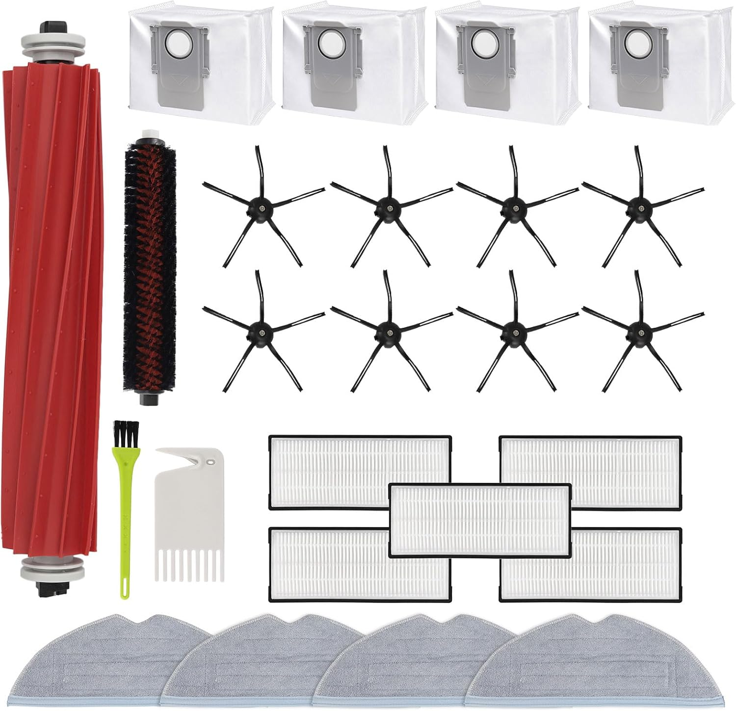 Feilifan Accessories Kit for Roborock S7 Maxv Ultra/ S7 Max Ultra Robot Vacuum Cleaner, 25 Pcs image number 1