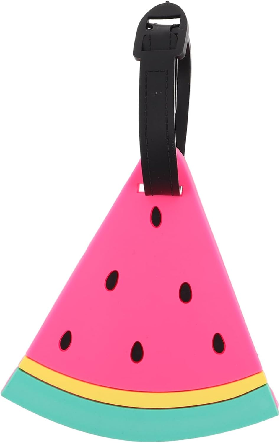 HORIALENCE Watermelon Slice Luggage Tags PVC Travel Labels Cute Summer Baggage Tags for Suitcases Women Boys and Girls Beach Holiday Id Labels image number 5