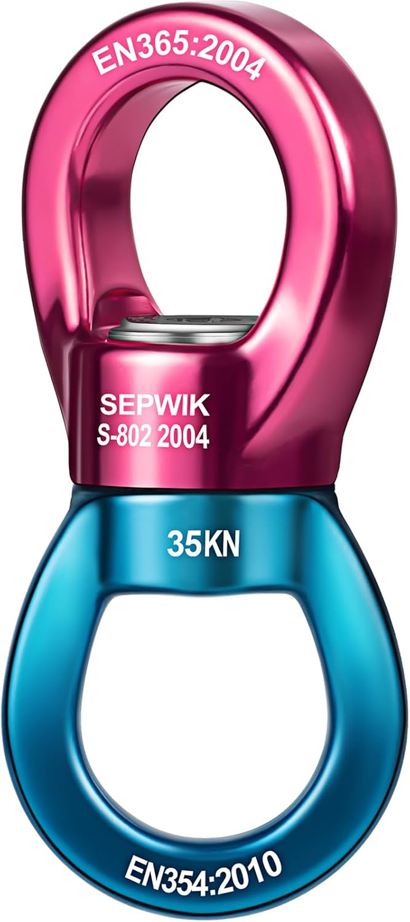 SEPWIK Swing Swivel, 35KN Swing Spinner, 360&deg; Safety Rotational Device Hanging Accessory for Hanging Hammock, Web Tree Swing, Aerial Dance, Children'S Swing image number 2