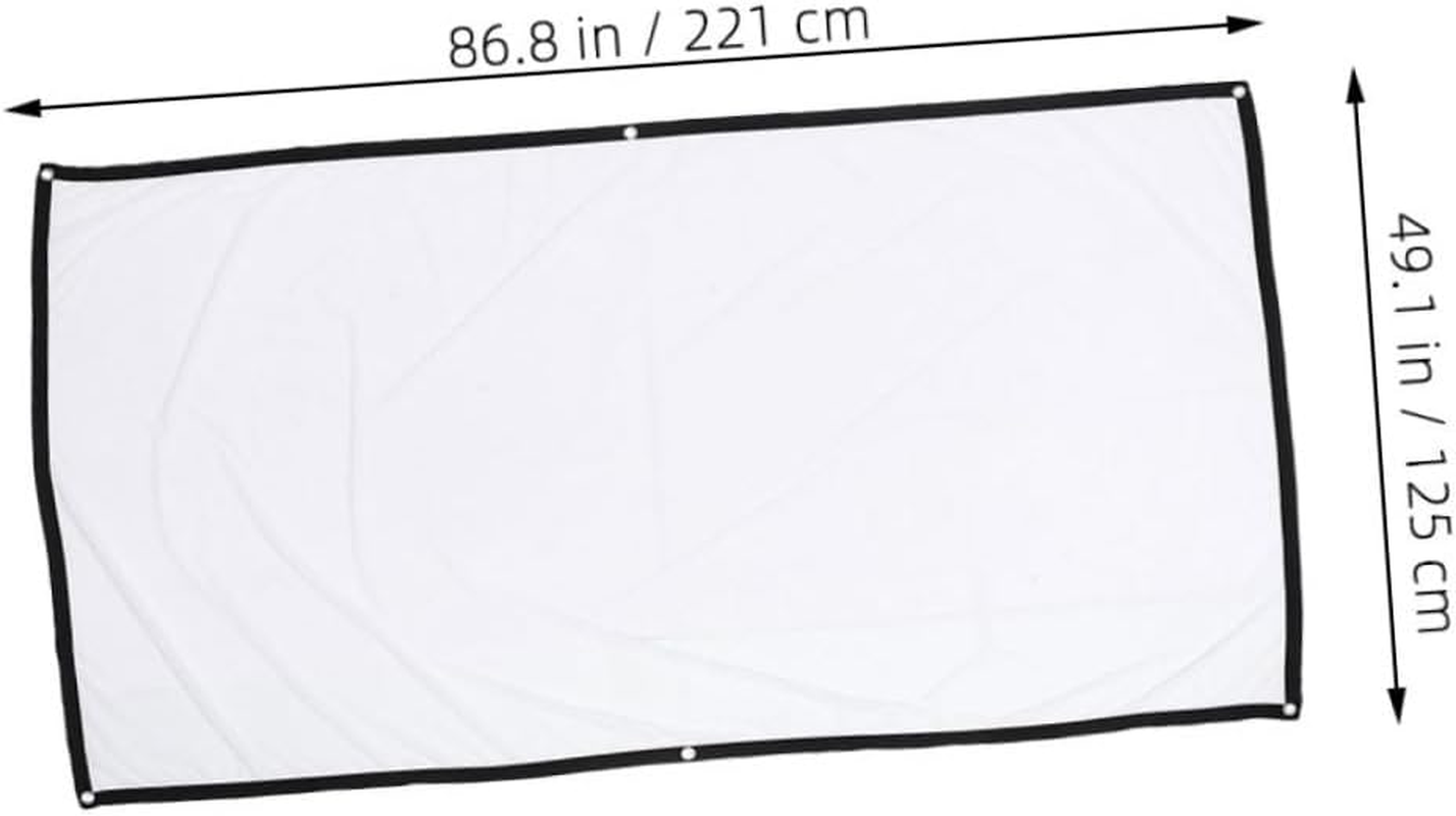 Polyester Portable Projector Screen Outdoor Indoor Movie Screen Easy to Use Carry image number 1