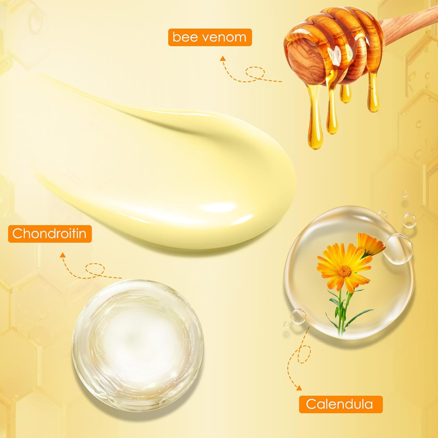 2PC Bee Venom Comprehensive Cream, Deeply Nourishes the Skin Suitable for All Skin Types Bee Venom Cream image number 1