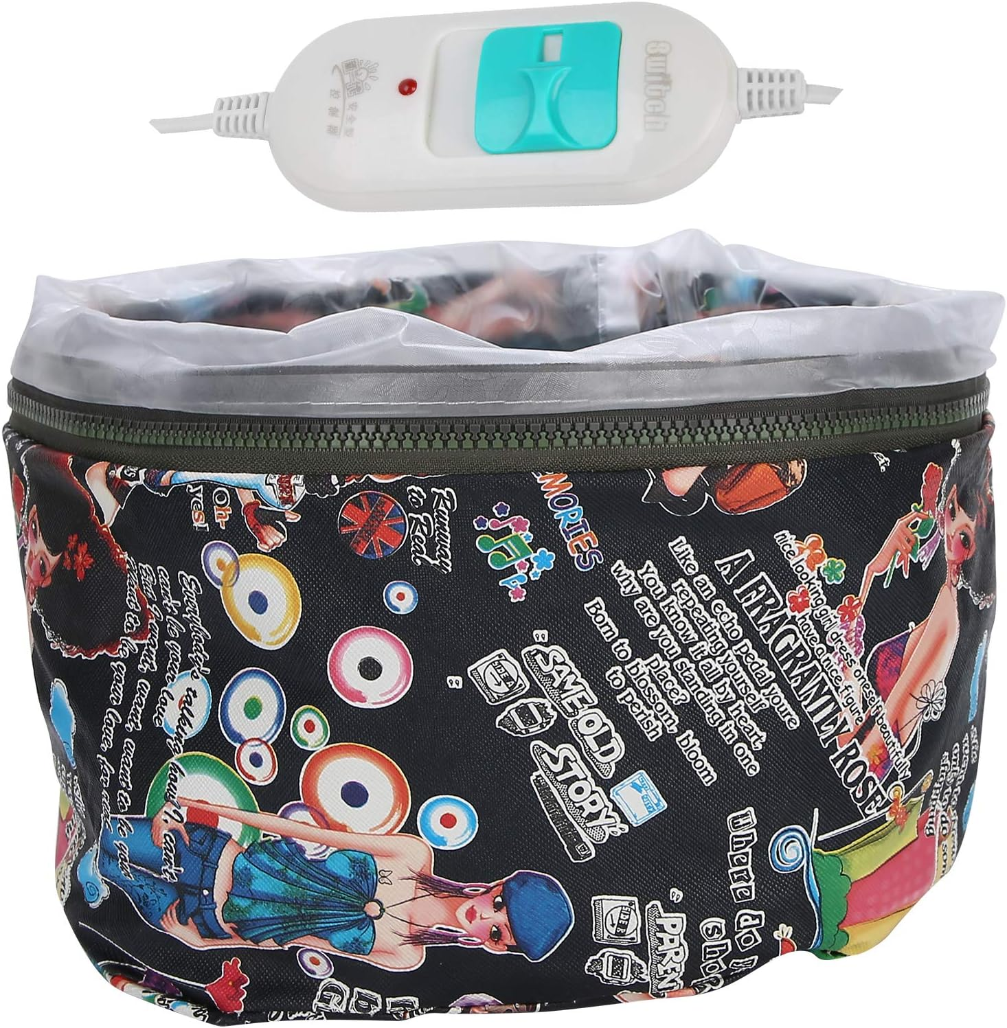 Hair Steamer Deep Conditioning Heat Cap, Electric Heating Hair Hat 3 Gears Hair Steamer Cap, Reusable Shower Caps Heating Oil Treatment Baking Hat Hair Scalp Treatments [Us] image number 6