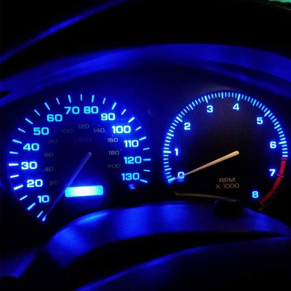 Blyilyb 20-Pack Blue T5 74 73 17 Wedge Led Bulb for 12V Car Dash Dashboard Instrument Panel Cluster Light Bulb Replacement image number 2