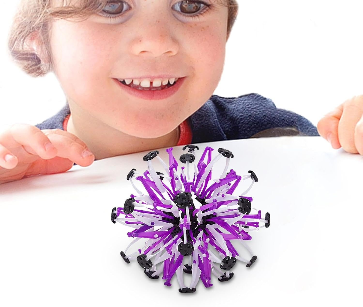 Expanding Scalable Variable Flower Ball, Magic Telescopic Ball Educational Toy Magic Telescopic Globe Geometric Shape, Sensory Sphere for Kids and Adults, Novelty Stress Relief Toy