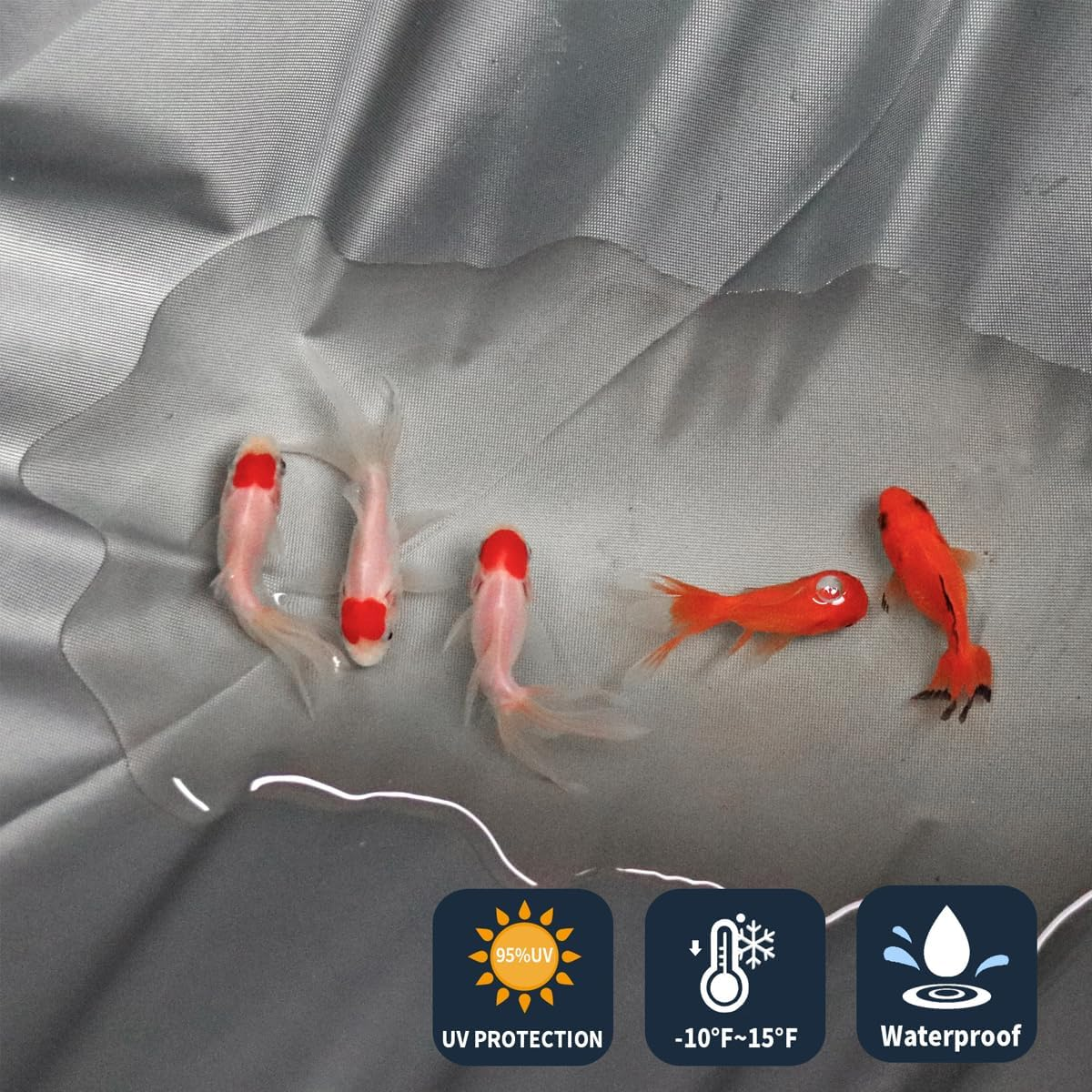 AIMALL Outdoor Waterproof Sunshade Sail, Uv-Proof Oxford Cloth Garden Tent for Swimming Pools, Uv-Protection Sunshade Sail in Quadrilateral & Triangle Shapes image number 2