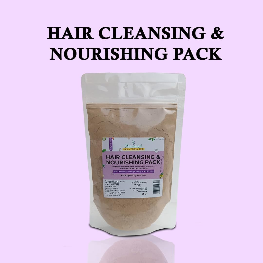 Yauvanya Hair Cleansing & Nourishing Pack (100Gms) image number 1