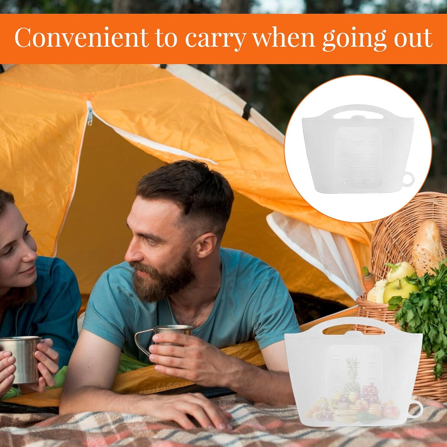 Baby Bottle Steriliser, Microwave Steriliser, Steam Sterilizer Bag, Silicone Microwave Steam Sterilizer Bags, 1200Ml Reusable Steam Bags for Baby Bottles, Breast Pump, Accessories, Pacifiers image number 3