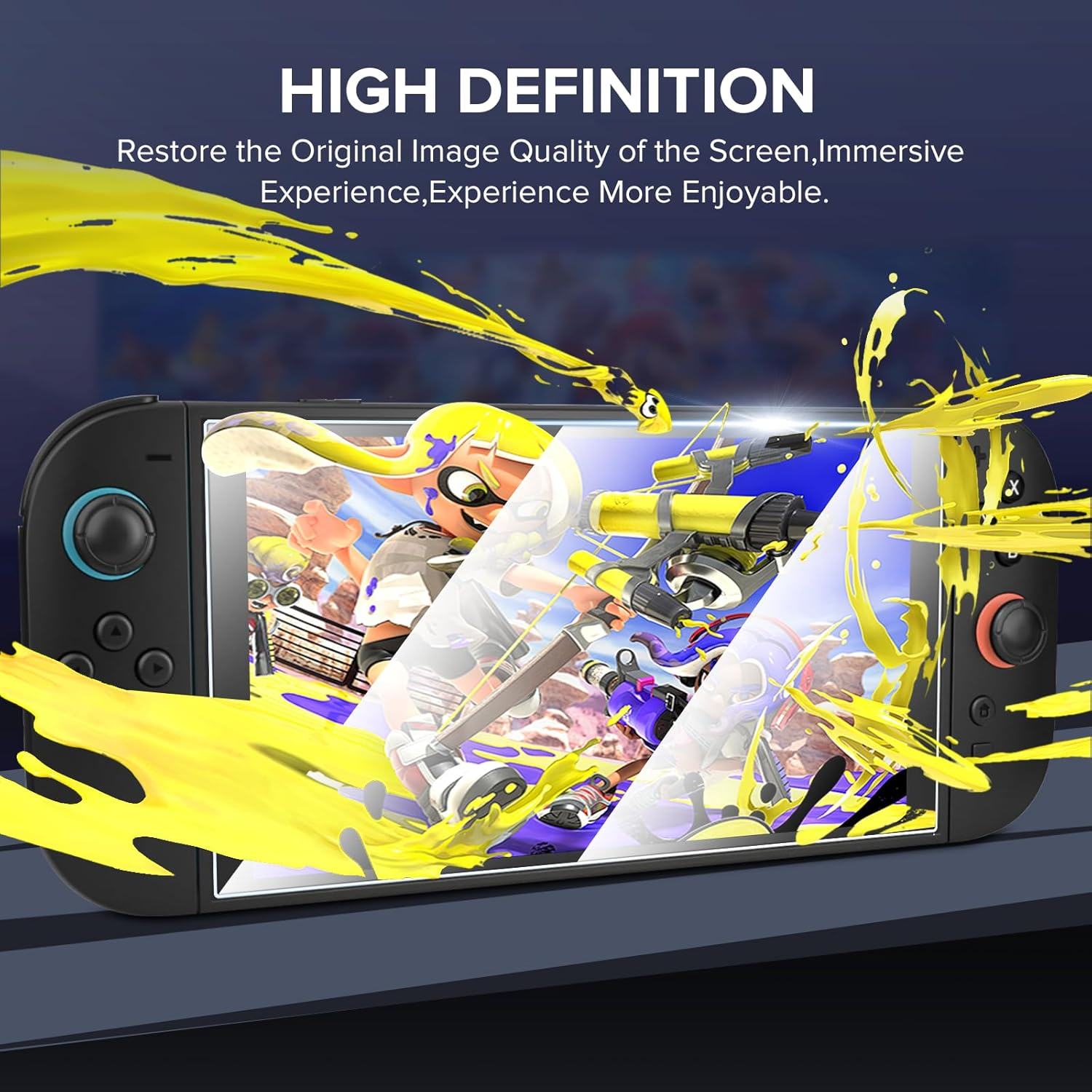 Bhgift Pack of 3 Tempered Glass for Nintendo Switch 2 2025, Transparent HD Clear Anti-Scratch Screen Protector Glass Compatible with Nintendo Switch 2 Console 7.9 Inches, Clear image number 4