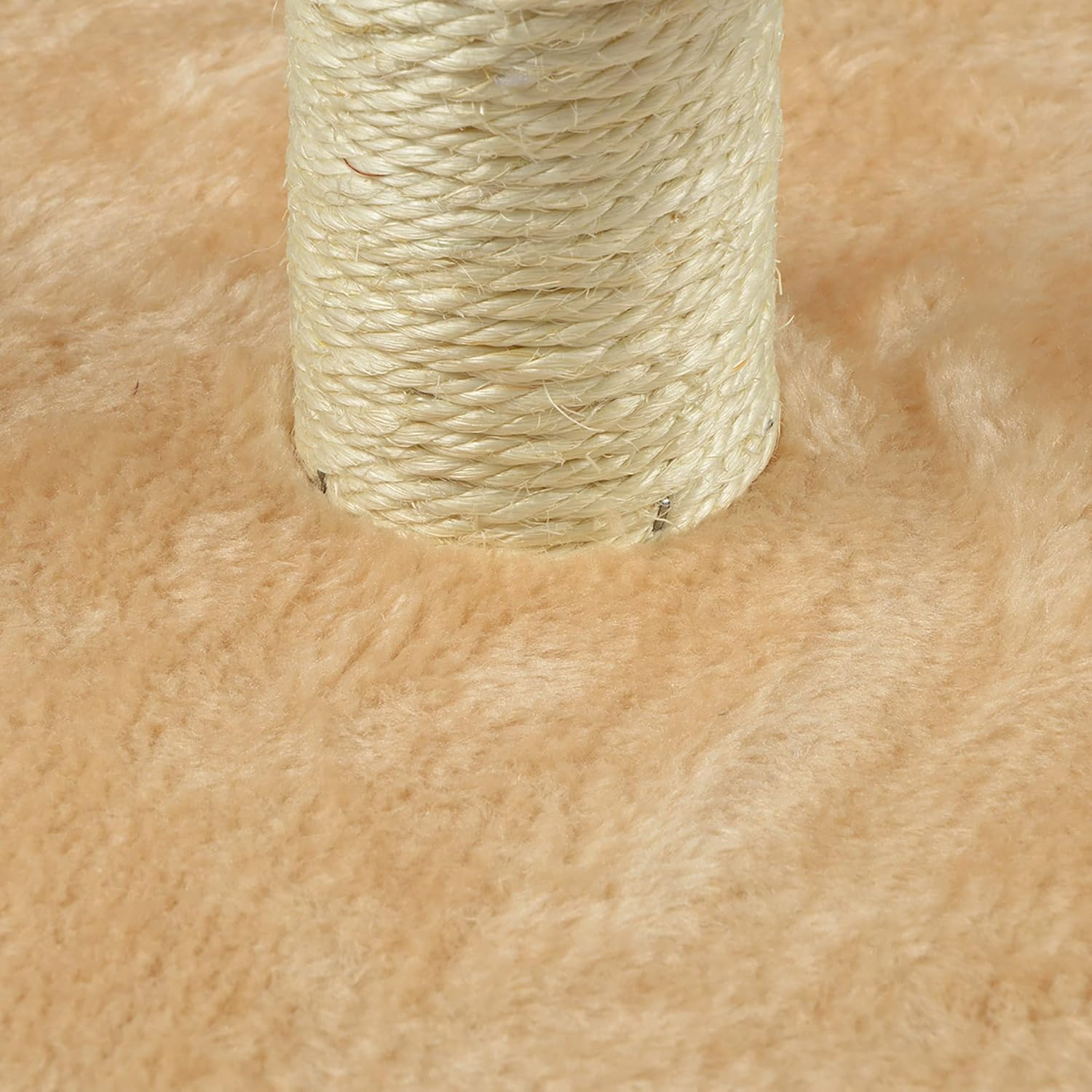 Kitten Tree with Cat Head Base Toy Height 33 Cm Ecru image number 3