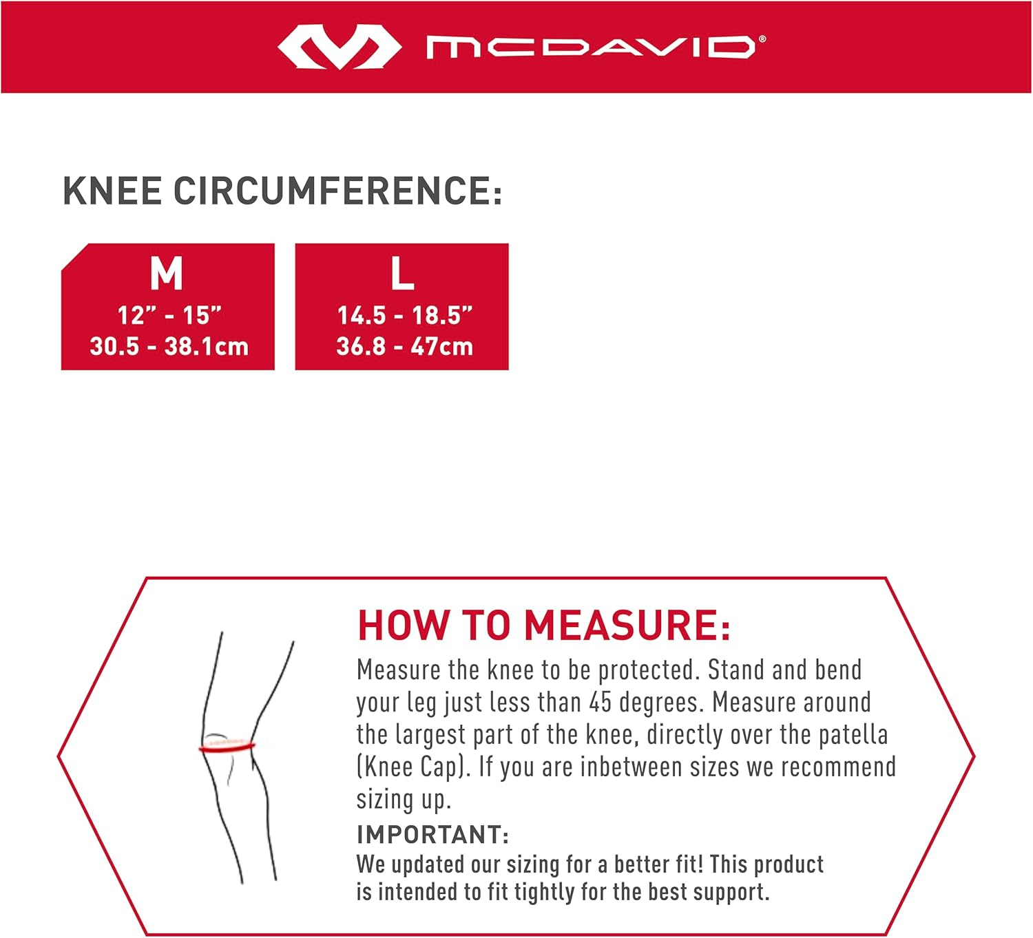 Mcdavid Knee Band for Knee Pain Relief, Support Brace Patella Tendon Knee Strap for Pickleball, Hiking, Soccer, Basketball, Running, Jumpers Knee, Tennis, Tendonitis, Volleyball & Squats image number 3