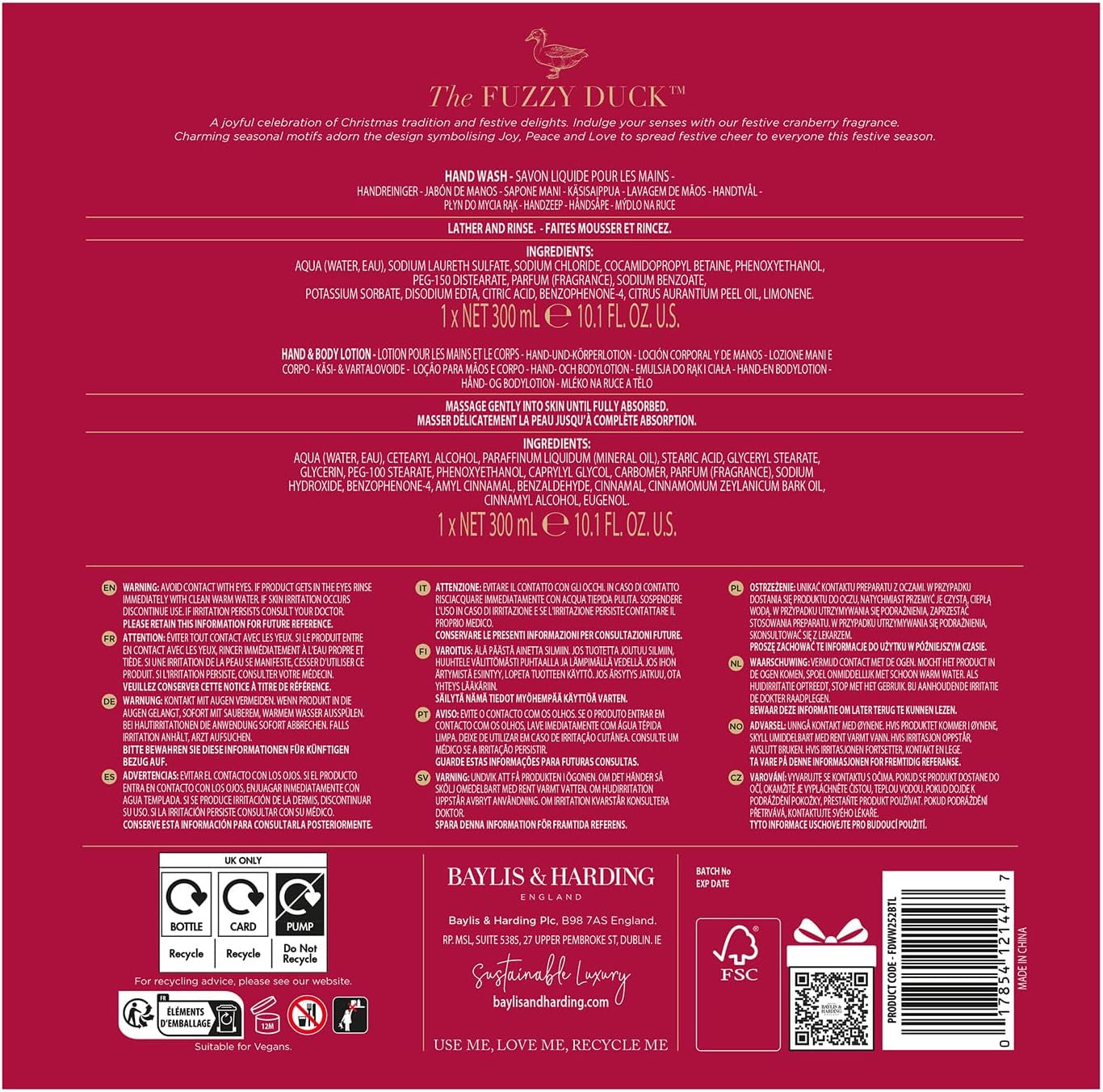 Baylis & Harding the Fuzzy Duck Winter Wonderland Luxury Hand Care Gift Set (Pack of 1) - Vegan Friendly image number 2