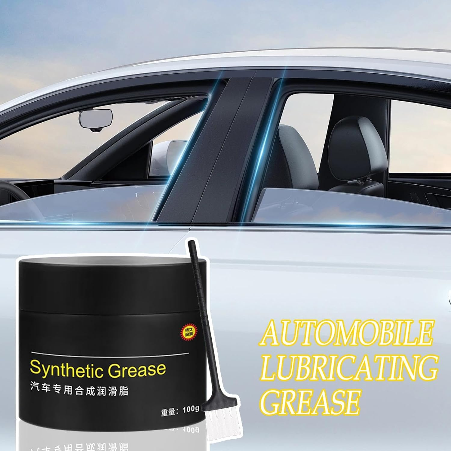Multi-Purpose Lubricant Lithium Grease - Lubricating Grease Automobile Dustproof Design - Lubricant for Car Door Hinges and Wheels Long-Lasting Protection image number 5