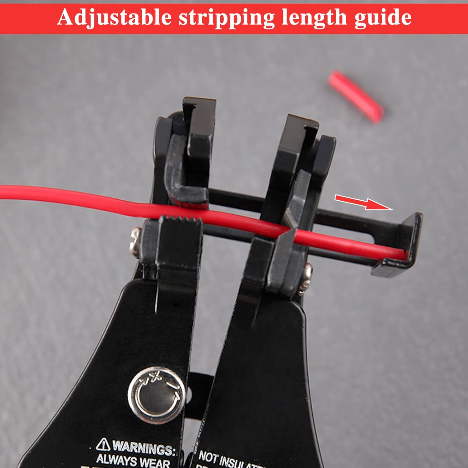 3 in 1 Automatic Wire Stripper Tool 7-Inch Heavy Duty Wire Stripping Crimping Cutting Pliers for 8-18 AWG Solid and Stranded Electrical Wire, Multifunctional Hand Tool for Electrician image number 3