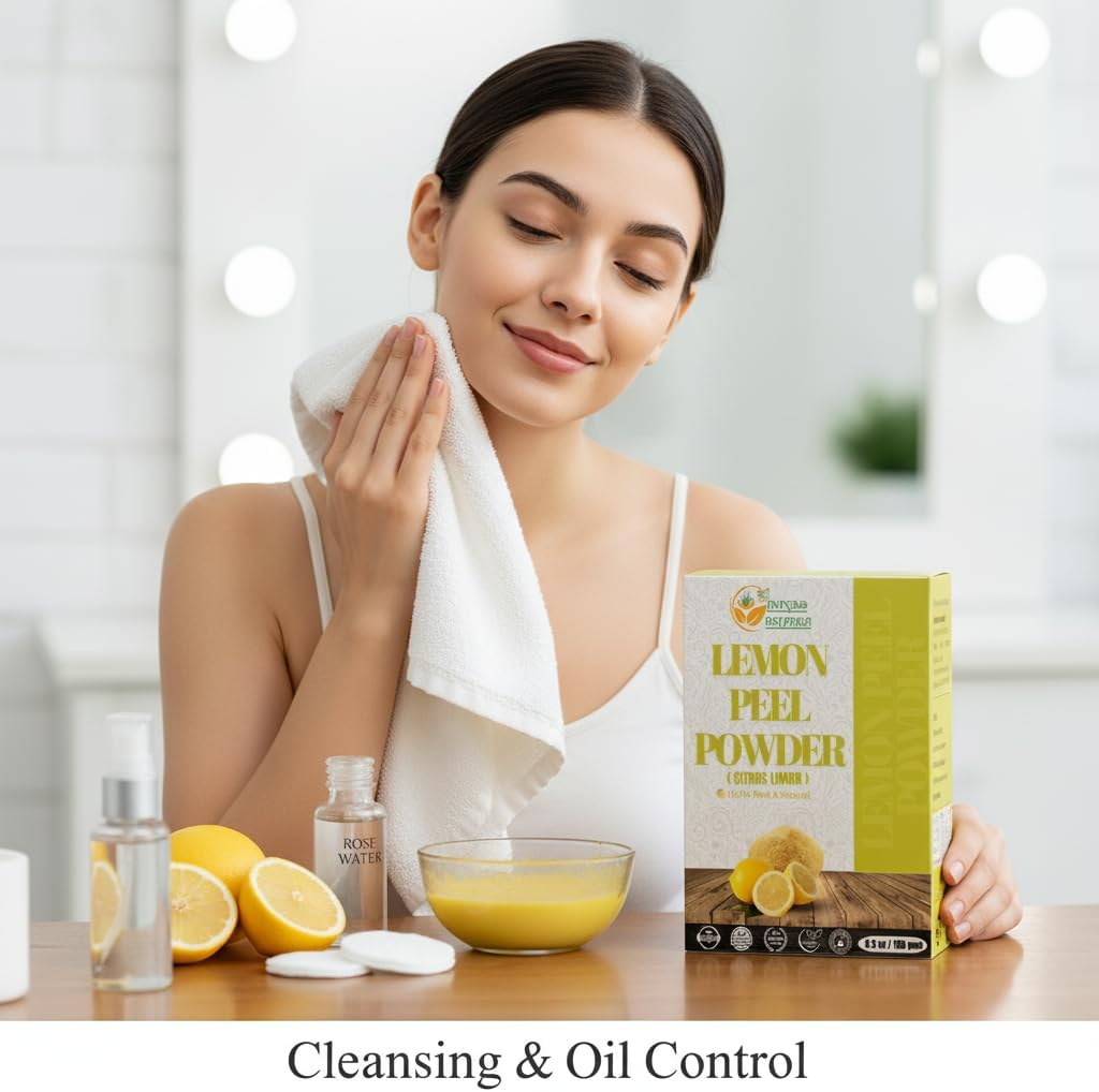 Herbs Botanica Lemon Peel Powder 57G &ndash; Pure, Natural, Aromatic Powder for DIY Skincare, Haircare, Face Packs, Soap & Crafts image number 3