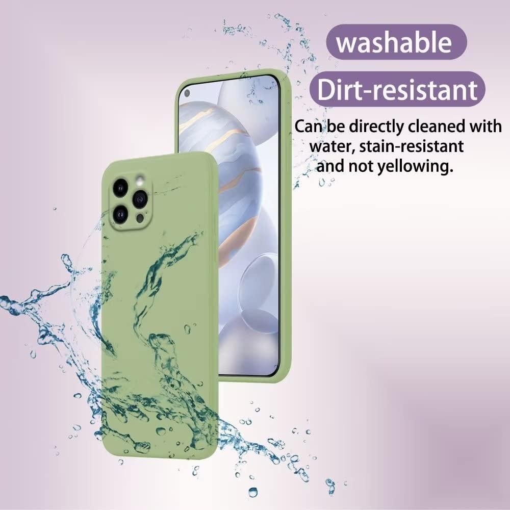 HONLEN Case for Oppo Reno Z Protective Case, 6.4 Inch Liquid TPU Silicone Mobile Phone Case with Drop Protection, Scratch-Resistant and Non-Slip Silicone Cover, Matcha Green - Matcha Green image number 6