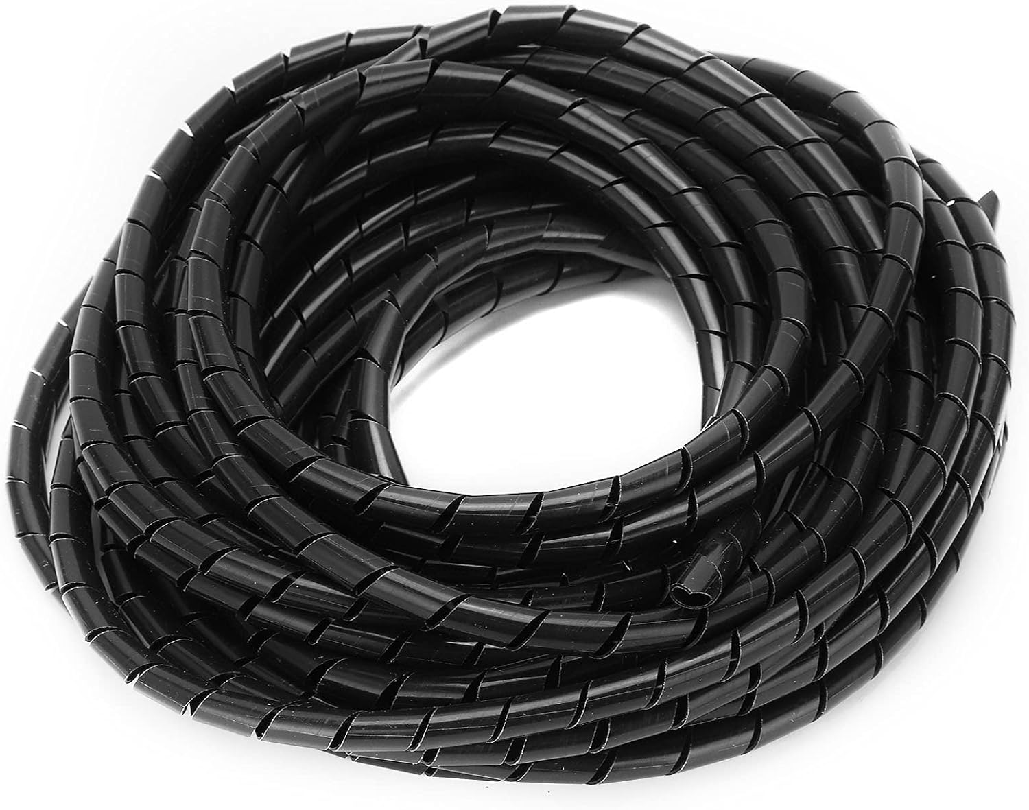 Spiral Wire Wrap Cord Flexible Cable Organizer Management Black &Phi;8Mm, Inner Diameter 6Mm, Length 10 Meters, for Wiring in Computer Room, Workshop image number 6