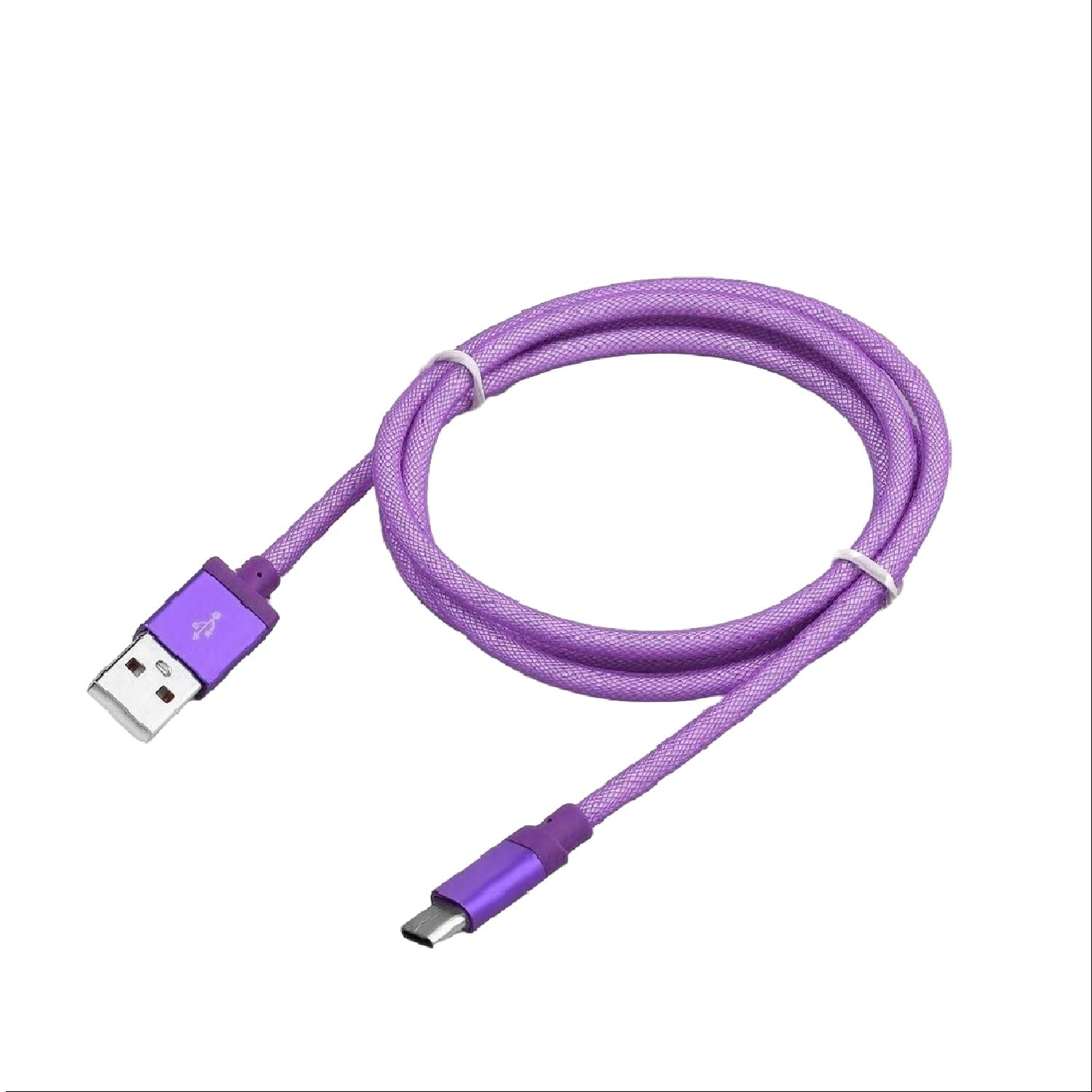 EZONEDEAL High Speed USB to Micro USB Cable 6FT Android Charger Cord - Cell Phone Charger Cord Nylon Braided USB Charging Cable Compatible with All Micro USB Charger Cable Phone (2M White)