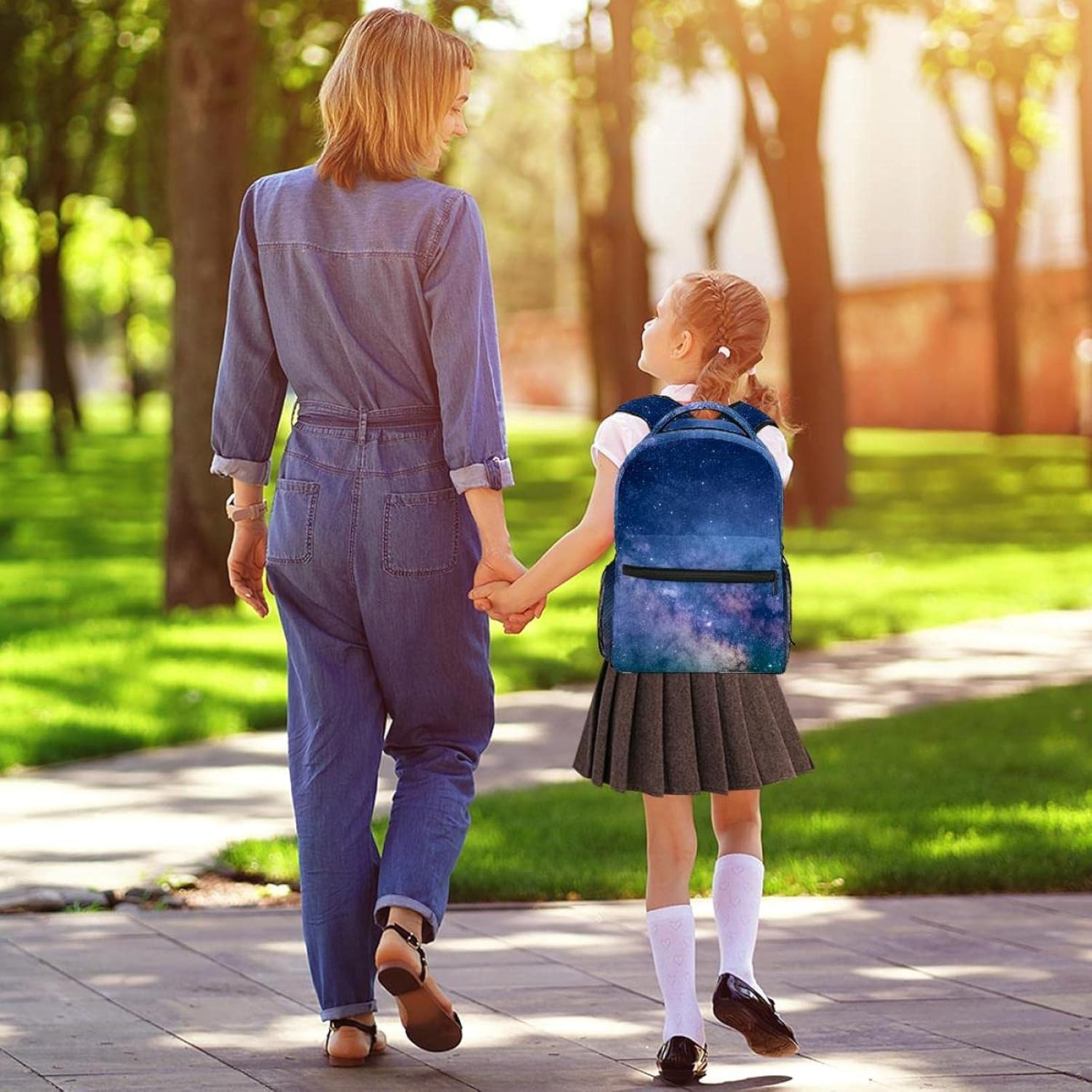 Mysterious Universe Backpack Students Shoulder Bags Travel Bag College School Tote Backpacks image number 5