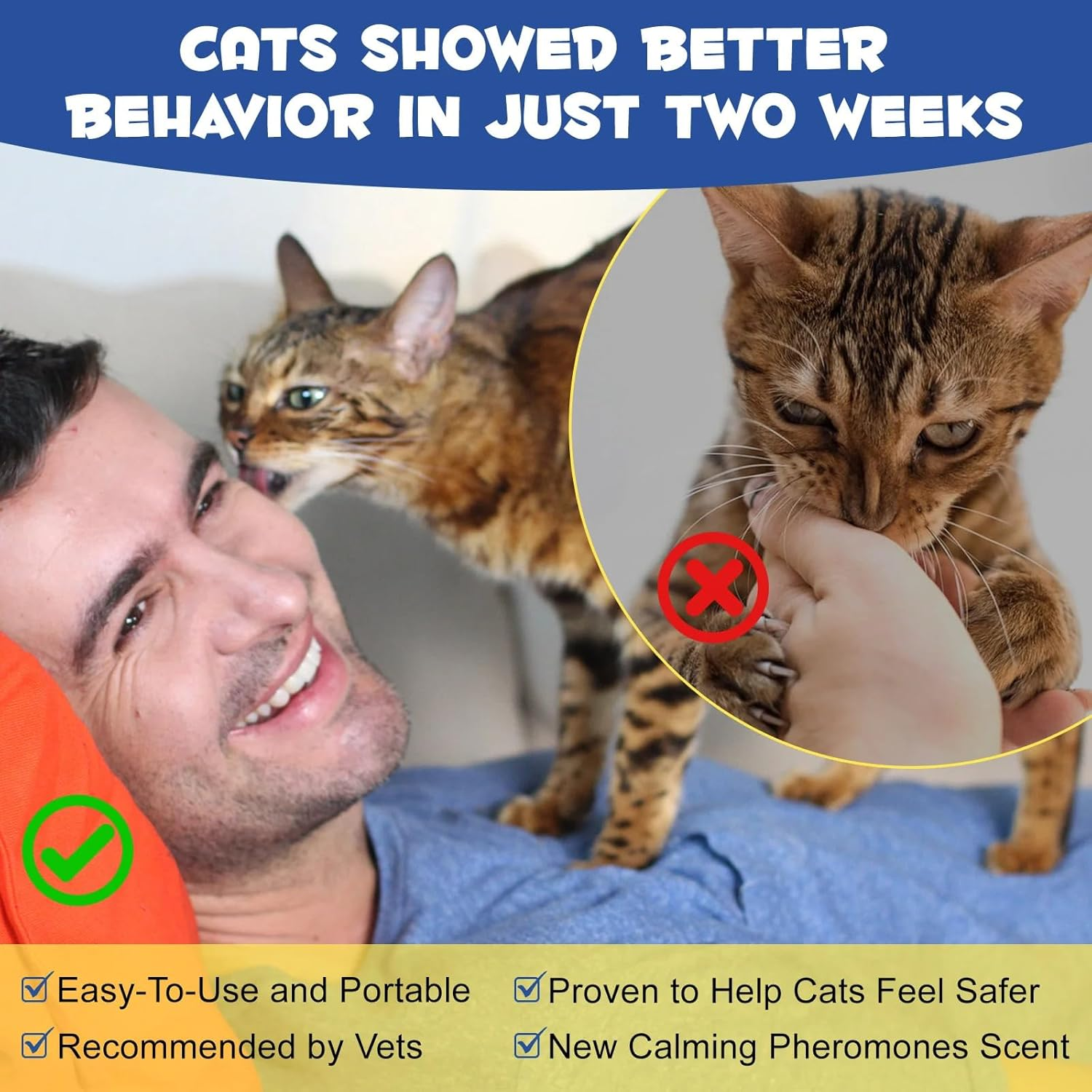 Cat Calming Phermone Solution Refills | Mimics Natural Pheromones | Reduces Stress and Unwanted Behaviors | 2 Pack, 48Ml Each image number 3