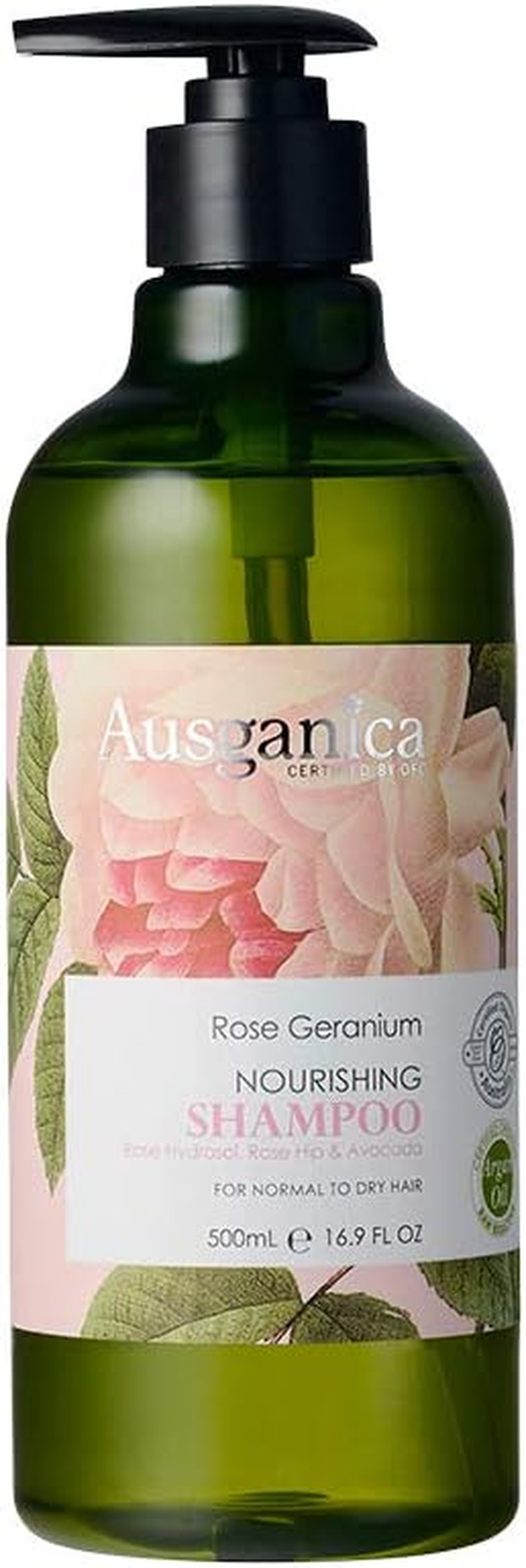 Ausganica Organic Rose Geranium Nourish Shampoo 500 Ml