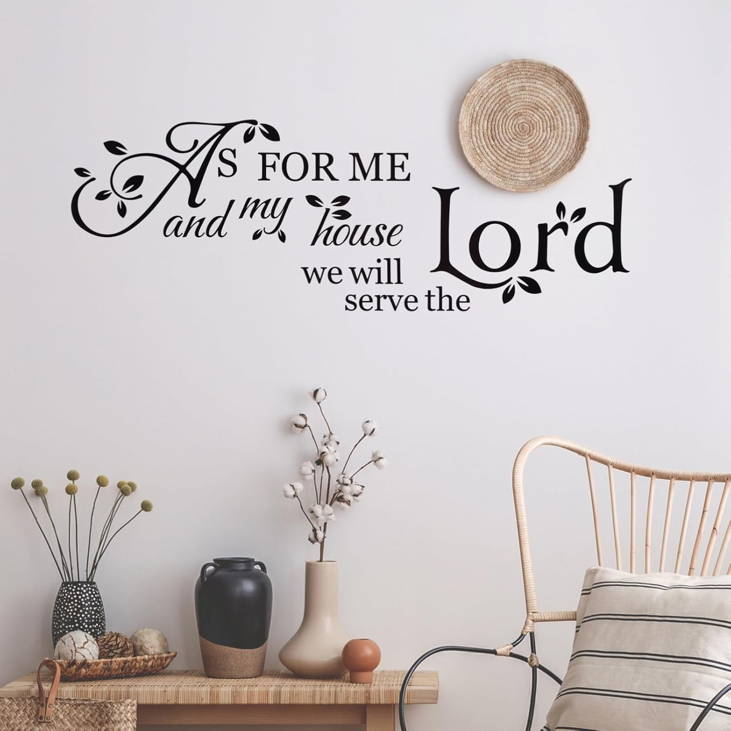 HOODANCOS Bible Verse Wall Stickers Inspirational Quote Wall Decals Religious Wall Stickers Peel and Stick Motivational Wall Decal for Bedroom Living Room Office Bathroom :15 image number 3