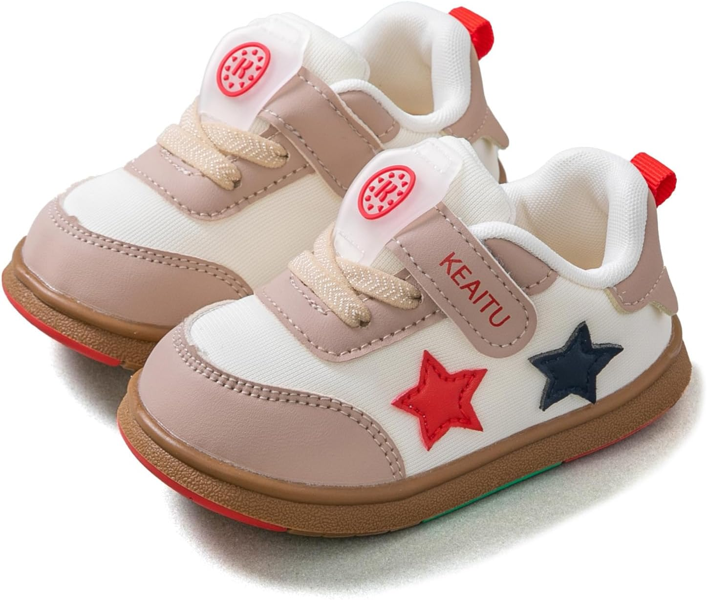 AOIREMON Toddler/Little Kids Boys Girls Dress Shoes Lightweight Breathable Infant Sneakers Baby Crib First Walker Shoes with Non-Slip Rubber Sole image number 2