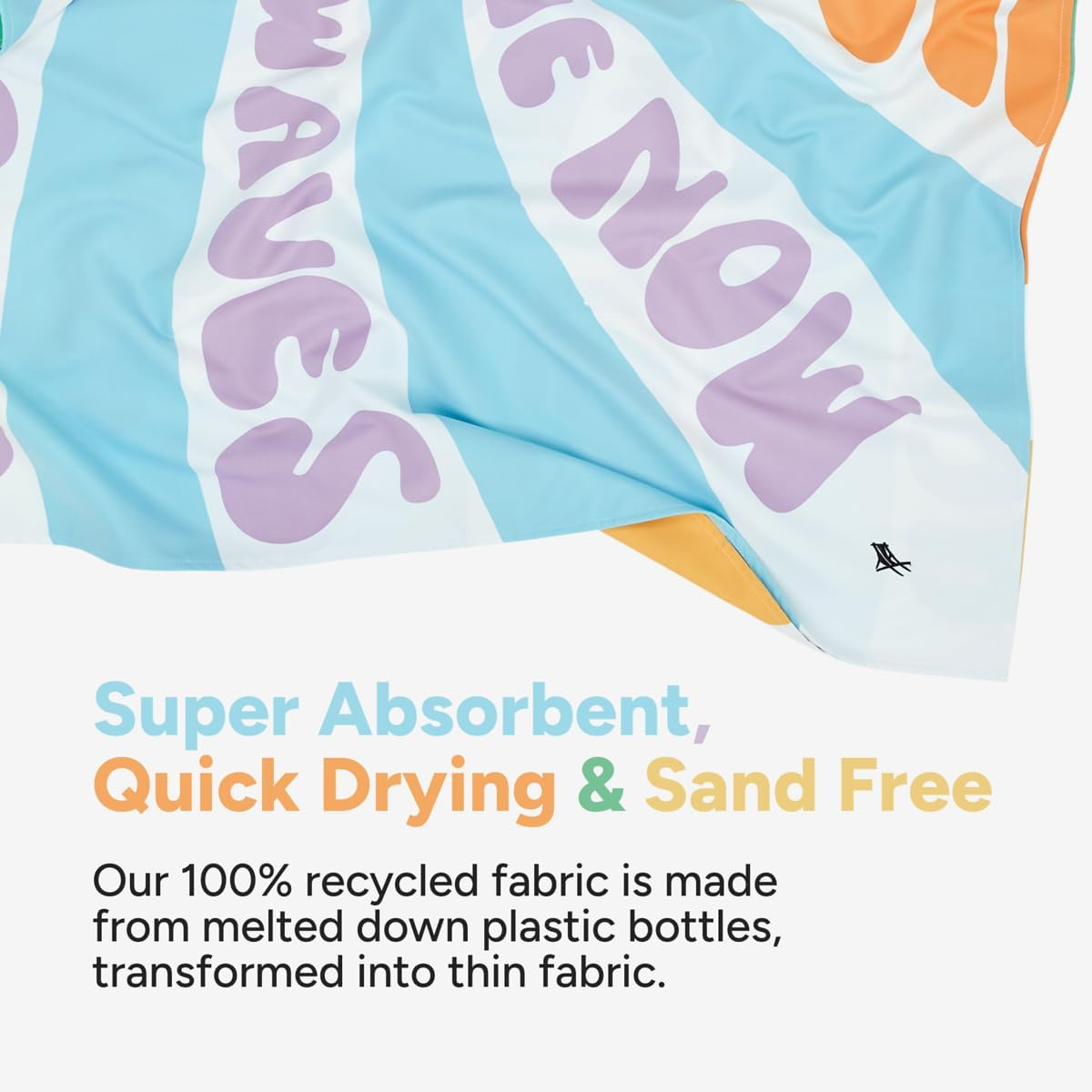 Dock & Bay Beach Towel - Quick Dry, Sand Free - Compact, Lightweight - 100% Recycled - Includes Bag - Vitamin Sea - Large (160X90Cm, 63X35) image number 3