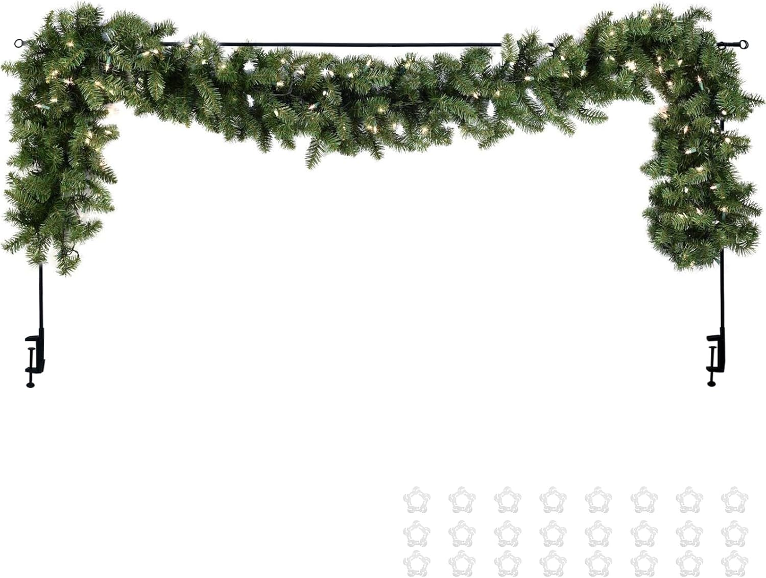 DJAPWPX Adjustable Table Arch, Hanging Metal over the Table Rod Stand, Easy to Install Use Adjustable Table Arch, Hanging Safe Secure over the Table Rod Stand Suitable for Parties image number 3