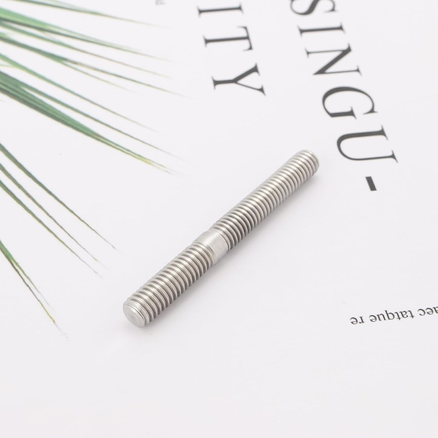 SING F LTD 10Pcs M6 Carburetor System Stud Nut Exhaust Manifold Studs DIN 835 M6X18 to M6X30 Double End Threaded Stud Screw Bolt 304 Stainless Steel Male Threaded Rod Bar Studs image number 3