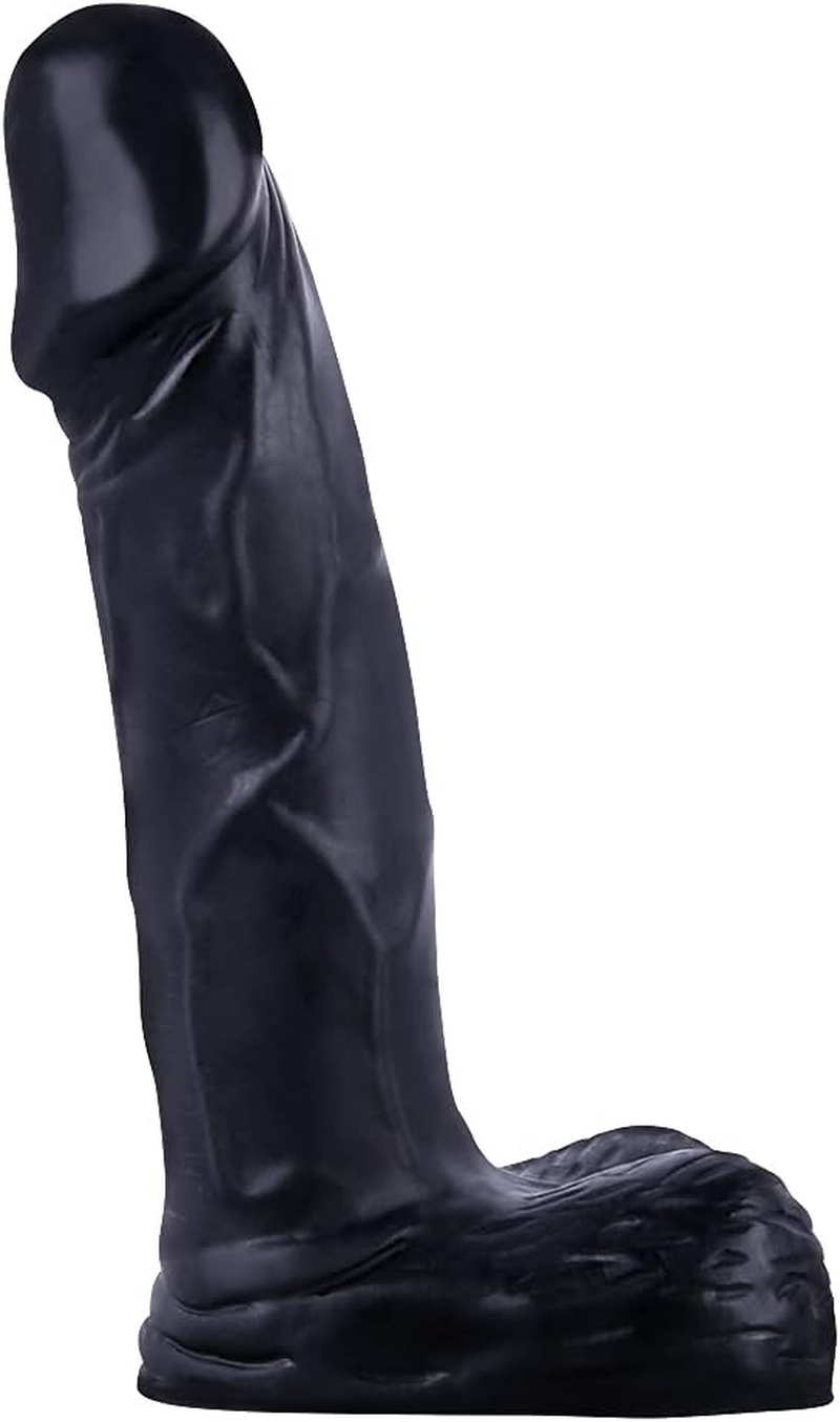 Cute Realistic Flesh Dildo Adult Sex Toys for G Spot Stimulator & Anal Plug Play, 4.3 Inches Length, 1 Inch Width (Black) image number 2