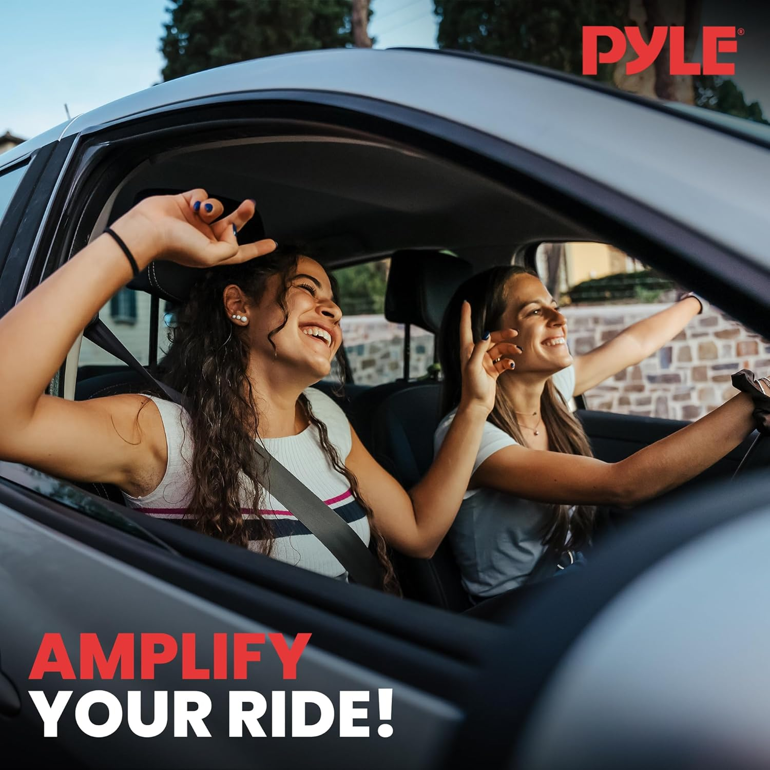 Pyle 0.3 Farad Digital Power Capacitor, High-Performance Car Audio Accessory with Blue Digital Display Voltage Readout and LED Flash, over Voltage Protection, Mounting Hardware, DC 12-24V image number 1