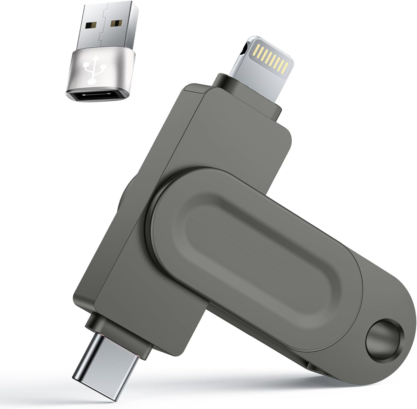 Mfi Certified Iphone Flash Drive,512Gb Iphone Photo Stick,3 in 1 Flash Drive for Iphone,Usb Memory Stick for Backup,Iphone USB Drive Compatible with Iphone,Ipad,Android,Pc,More Devices(Pink)