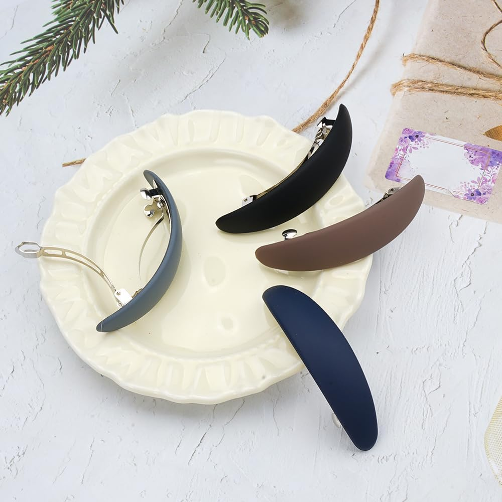 Hair Clips Women'S Thin Hair Medium Hair Clip Vintage Automatic Hair Clips for Thin Fine Hair Hair Comb Barrette Hair Accessories Black image number 2