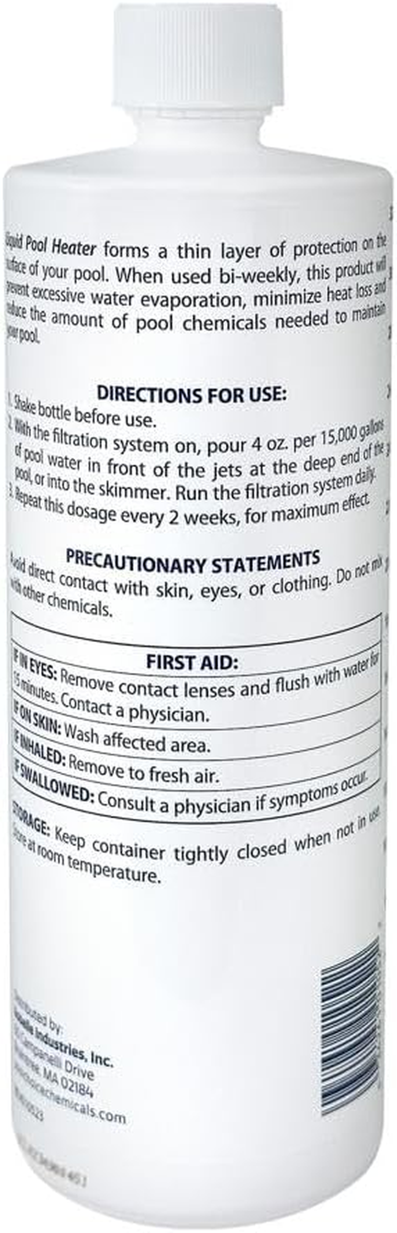 Spachoice 1-Quart 2-Pack Premium Liquid Pool Heater Solar Cover in a Bottle, Liquid Solar Blanket for Pool, Made in USA