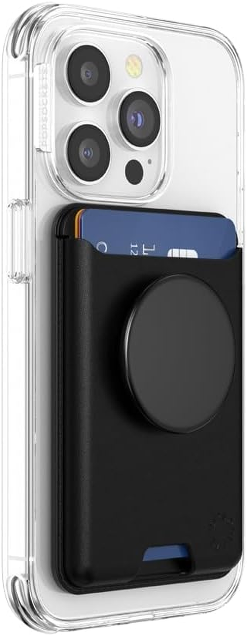 Popsockets Softgoods Phone Wallet with Expanding Grip and Adapter Ring for Magsafe, Phone Card Holder, Wireless Charging Compatible, Wallet Compatible with Magsafe&reg; - Lavender