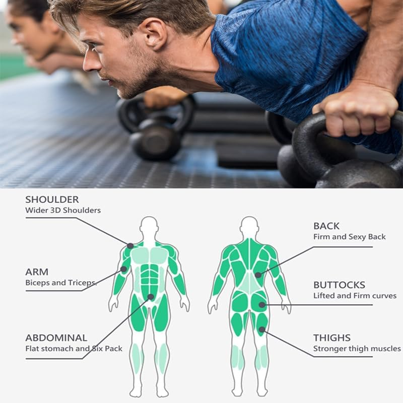 Powder Coated Cast Iron Kettlebells,Classic Kettlebell Weights, Black Kettle Bell 4Kg-48Kg,For Home Gym,Fitness,Workouts, Exercise,Weight Training image number 6