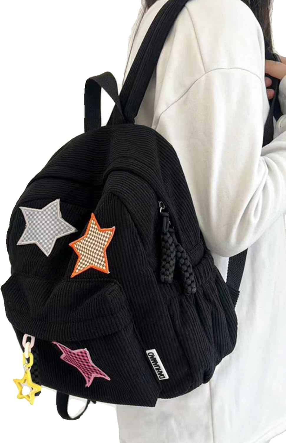 Star Backpack Kawaii Large Capacity Aesthetic Rucksack Cute Accessories Bag for Woman Light-Hearted Mori image number 3
